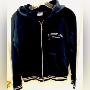 BASIX NAVY ZIP FRONT HOODIE